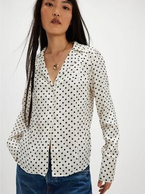 NWT Free People Penny Polka Dot Blouse Size S | Sold Out
